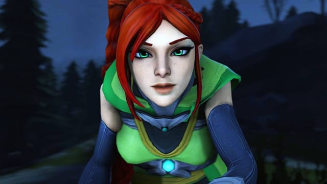 CGI cartoon Cassie in a 180 degree VR adventure featuring binaural sound and 4K resolution for immersive viewing.
