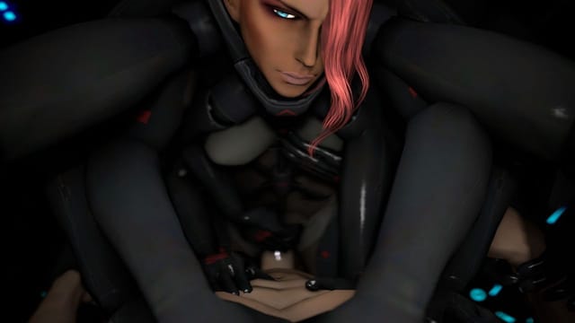 Animated Mistral performs oral sex in a 3D VR environment featuring 4K resolution and 180 degree passthrough views.