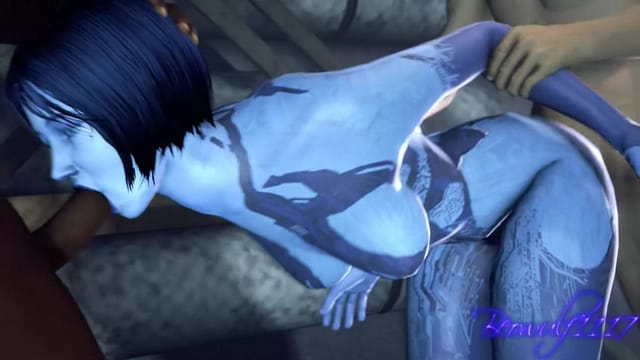 CGI Cortana model holds large breasts in this 4K 180 degree VR parody production by DarkDreams featuring cartoon adult content.