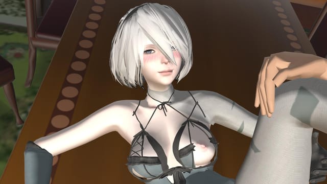 Nier Automata - 2B Fucked on the Table CGI Girl Lewd FRAGGY — photo 3