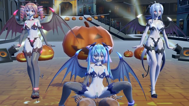 Sex &amp; Dance - Vocaloid - Happy Halloween CGI Girl Lewd FRAGGY — photo 3
