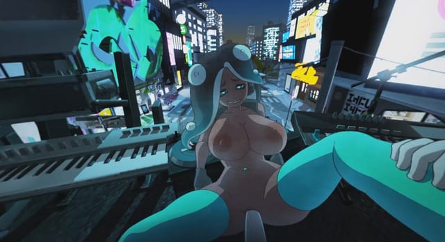 CGI hentai avatar in 180 degree 4K virtual reality with binaural sound effects and immersive 3D graphics.