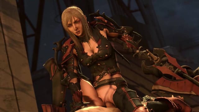 CGI model Aranea performs a side mission in 4K 180-degree VR with binaural sound from DarkDreams.