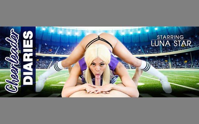 Luna Star performs a blowjob in a POV 4K VR scene with big tits