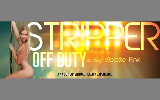 Violette Pure performs a solo European VR striptease in a 4K POV scene with 60 FPS rendering.