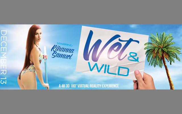 Rihanna Samuel masturbates solo in a Czech wet setting with 4K VR passthrough.
