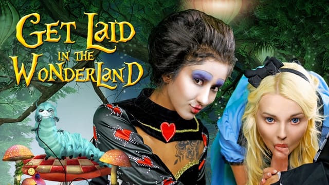 Lovita Fate in Alice cosplay performs a blowjob for the camera in a VR 4K POV scene from VR Conk