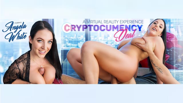 Angela White performs footjob and titty fuck in cyberpunk VR POV with huge tits in 8K resolution