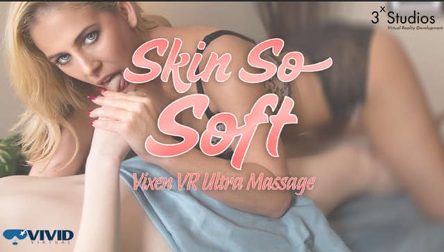 Cherie DeVille performs an ultra massage in lingerie during this 4K VixenVR production featuring pussy licking and masturbation scenes.