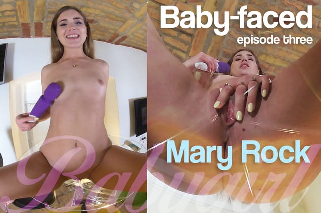 Mary Rock performs masturbation in a POV VR 4K 180 degree scene for BabyGirl