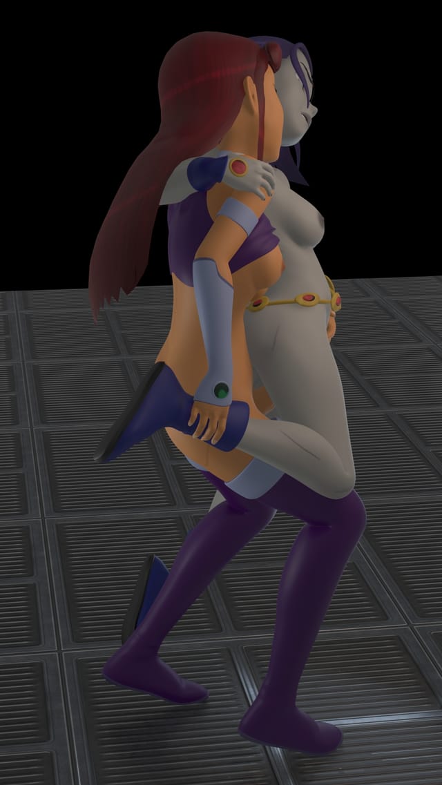 Starfire shares her new ability with her BFF Raven [Teen Titans] VRAnimeTed — photo 3
