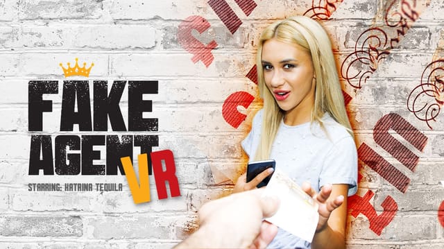 Katrin Tequila poses as a fake agent in this 4K 60 FPS Russian VR video by VRPFilms