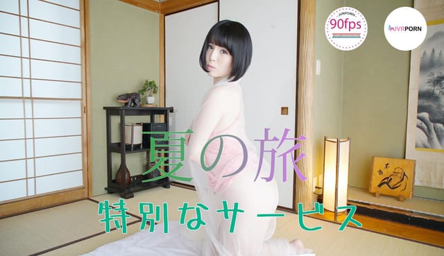 Hana Hoshino performs a POV blowjob in Japan during summer in this 4K 60 FPS JVRPorn VR video