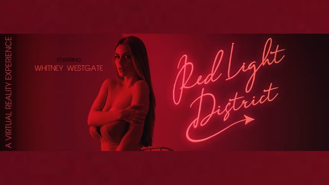 Brunette Whitney Westgate performs a POV blowjob in a VR Bangers 6K production set in the Red Light District