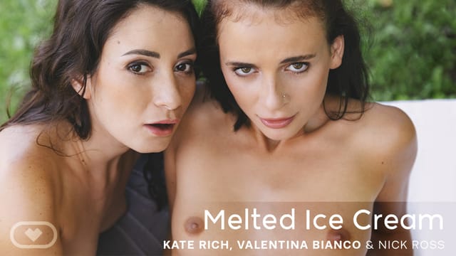 Kate Rich and Valentina Bianco perform an outdoor Russian POV blowjob in this 60 FPS Virtual Real Porn VR video.