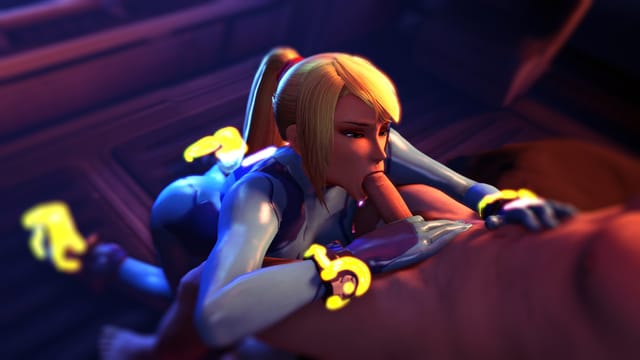 Samus Aran receives a POV blowjob in 4K VR parody by DarkDreams