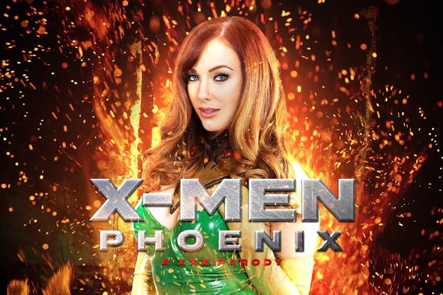 Dani Jensen in X-Men Phoenix cosplay performs a POV blowjob and footjob in 4K VR.