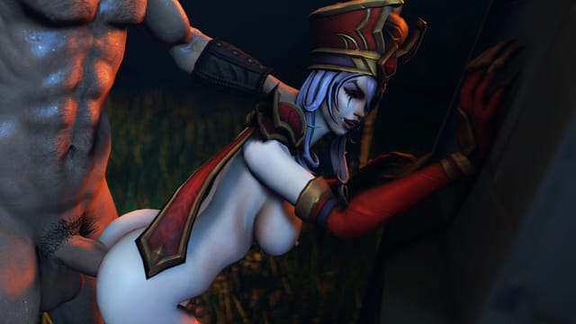 Sally Whitemane in a WoW parody scene featuring 4K VR POV action with big tits and 180 degree views by DarkDreams.