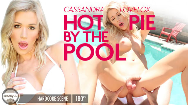 [Trans] Hot Pie By The Pool! — Cassandra Lovelox VR porn scene
