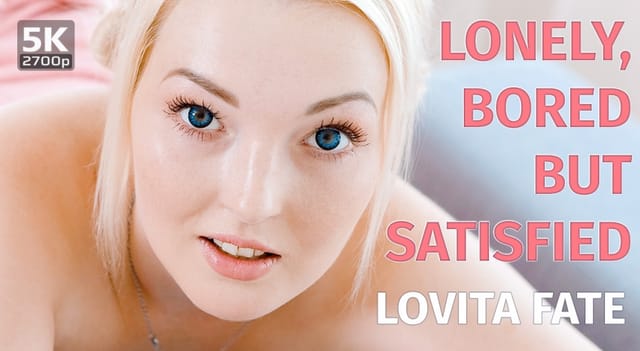 Lovita Fate performs a solo 60 FPS 4K 180 VR scene in a neutral setting with premium production quality