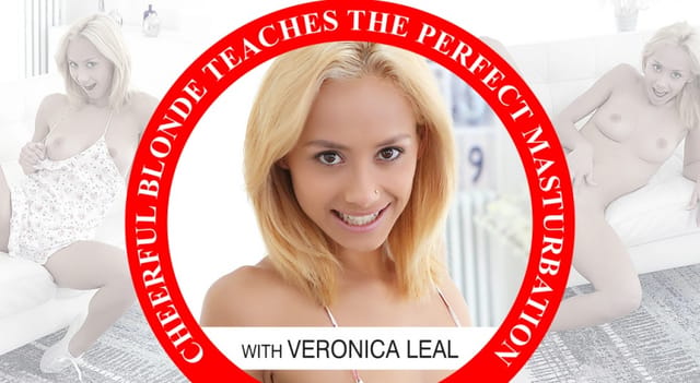 Veronica Leal performs solo masturbation in a bright room during this 4K 180 degree VR video by TmwVRnet.
