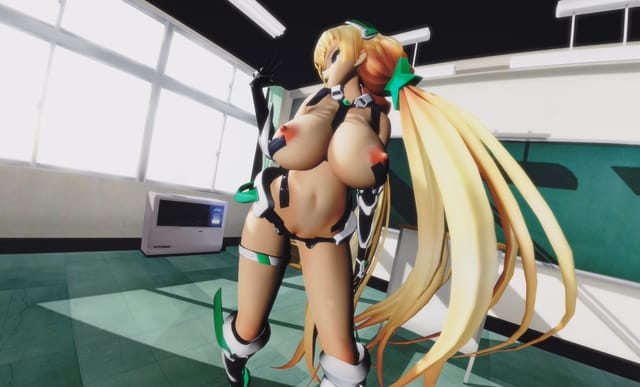 CGI cartoon Angela in a 180 degree 5K VR adult scene with no real model listed from Sashimicream studio production