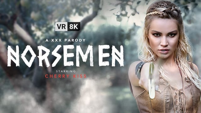 Cherry Kiss performs a POV blowjob outdoors in a VR Bangers production featuring 60 FPS European adult content
