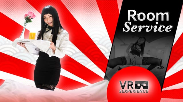 Brunette Marica Hase gives a POV blowjob in a hotel room, captured in 4K VR with fisheye lens effects.