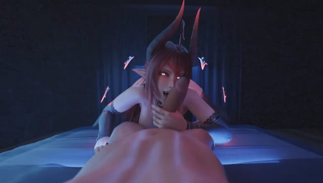 Demon Drops by for a late night Snack VRAnimeTed — photo 3