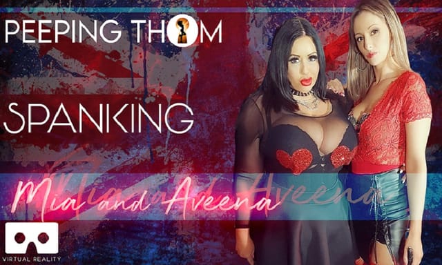 British model Aveena performs oral sex on another woman in a VR 4K scene by Peeping Thom with 60 FPS passthrough.
