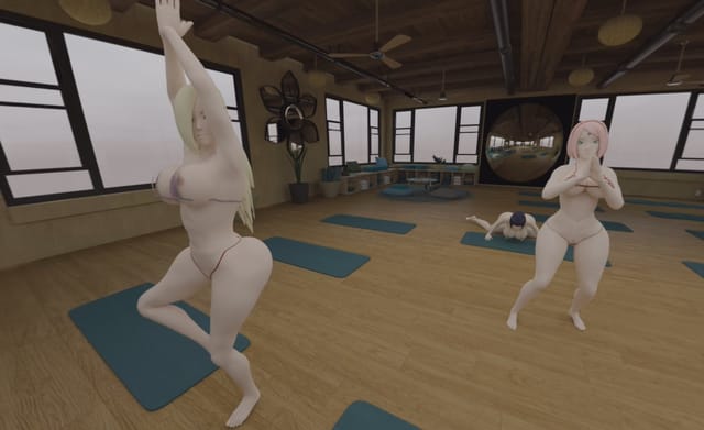 Naruto, Hinata with Sakura and Ino and Tenten YOGA class | GAMELIKE ULTIMATE VR. NSFWStudio — photo 2