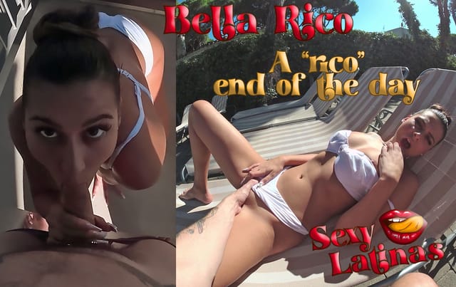 Bella Rico performs a POV blowjob outdoors in this 60 FPS European VR video featuring premium quality visuals and realistic perspective.