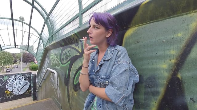 Annabel Lee - Smoking On The Bridge VR porn — photo 4