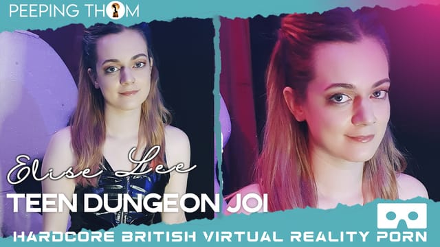 Elise Lee performs a solo JOI in a dungeon setting for Peeping Thom in 4K non-POV VR video