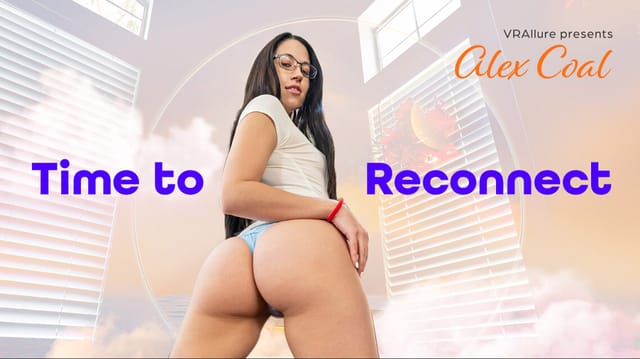 Brunette model Alex Coal performs a solo scene in this 4K VR video from VRAllure, filmed at 60 frames per second without POV.