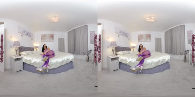 Bonnie Satin Seduction JOI Bonnie Bellotti GlossTightsGlamourVR — photo 1