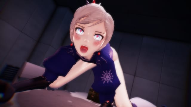 Weiss engages in BDSM action within a CGI 5K VR 180 degree scene from Lewd FRAGGY