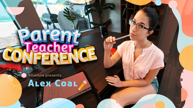 Alex Coal performs a solo scene in a classroom setting for this VRAllure non-pov 60 FPS premium video.