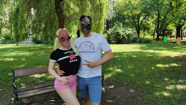 Magical Coronavirus Mask Part 1 Little Bush Smothered in Semen Christina Shine Immoral Family — photo 1