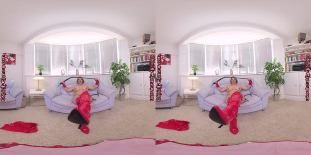 Siobhan Red Corset Taunt And Tease SiobhanGraves StrictlyGlamourVR — photo 5