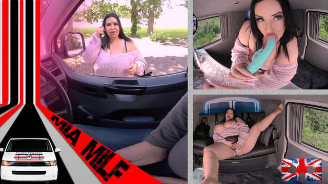 Mia Milf performs a solo outdoor scene in 4K VR with 60 FPS non POV production.