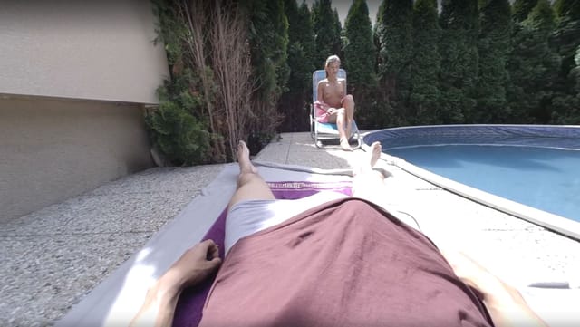 Romance In The Garden Blonde Outdoor Sex Sarah Kay PSPorn — photo 7