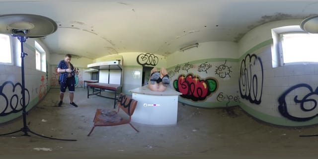 360VR Video Nude Fetish Photosession Backstage With Sascha FeelmeVR — photo 1