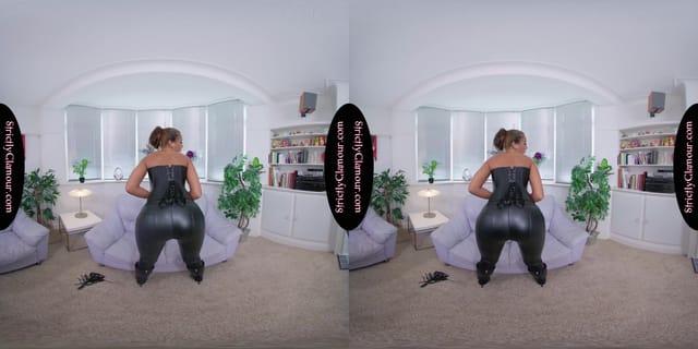 Lara Lee Black Leather Top & Skin Tight Trousers JOI StrictlyGlamourVR — photo 8