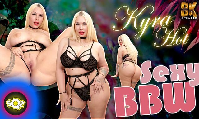 European BBW Kyra Hot performs a solo non POV routine in 60 FPS premium VR video content