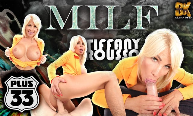 Tiffany Rousso performs a footjob and blowjob in a POV VR scene with 60 FPS and 8K resolution.