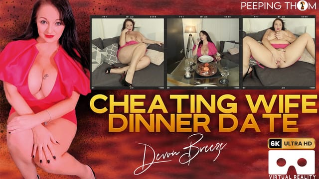 Devon Breeze enjoys a solo date in a VR POV scene filmed in 4K resolution with big tits