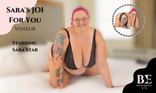 Sara Star performs solo JOI in a POV setting for BlushErotica, featuring 4K resolution and 60 FPS VR production.