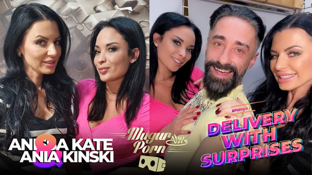 Ania Kinski and Anissa Kate perform a POV blowjob in a 4K VR scene from Mugur’s World.