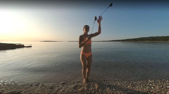 Special Fire Dancing Naked On Sunset Beach Extra Long And Hot With Redhead Lea On Vacation VRgoddess — photo 6